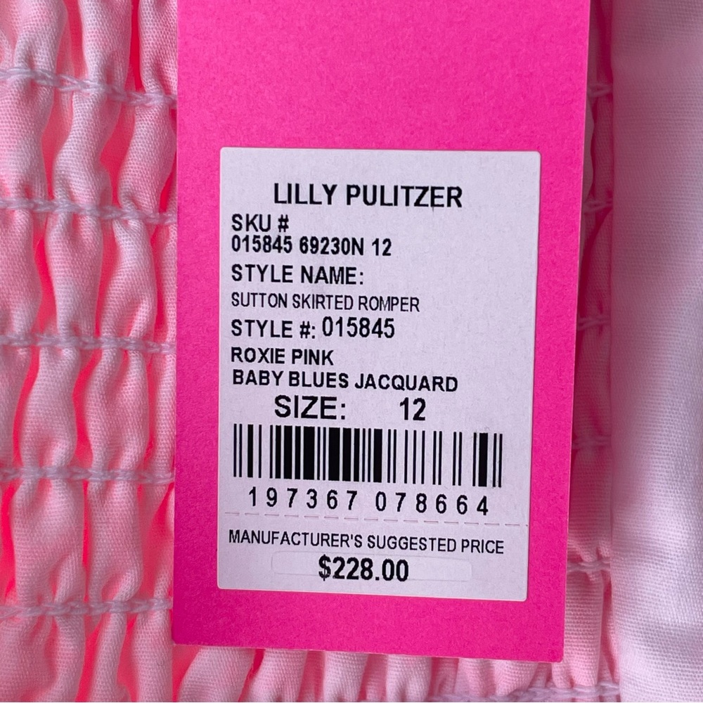 Lilly Pulitzer Sutton Skirted Romper Dress Roxie Pink 12
NWT - Picture 14 of 16